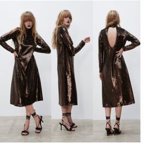 ZARA SEQUIN KNIT DRESS Bloggers favorite